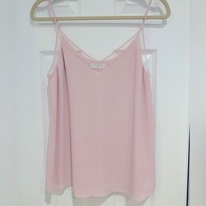 Aritzia Babaton pink camisole with sheer paneling in size small